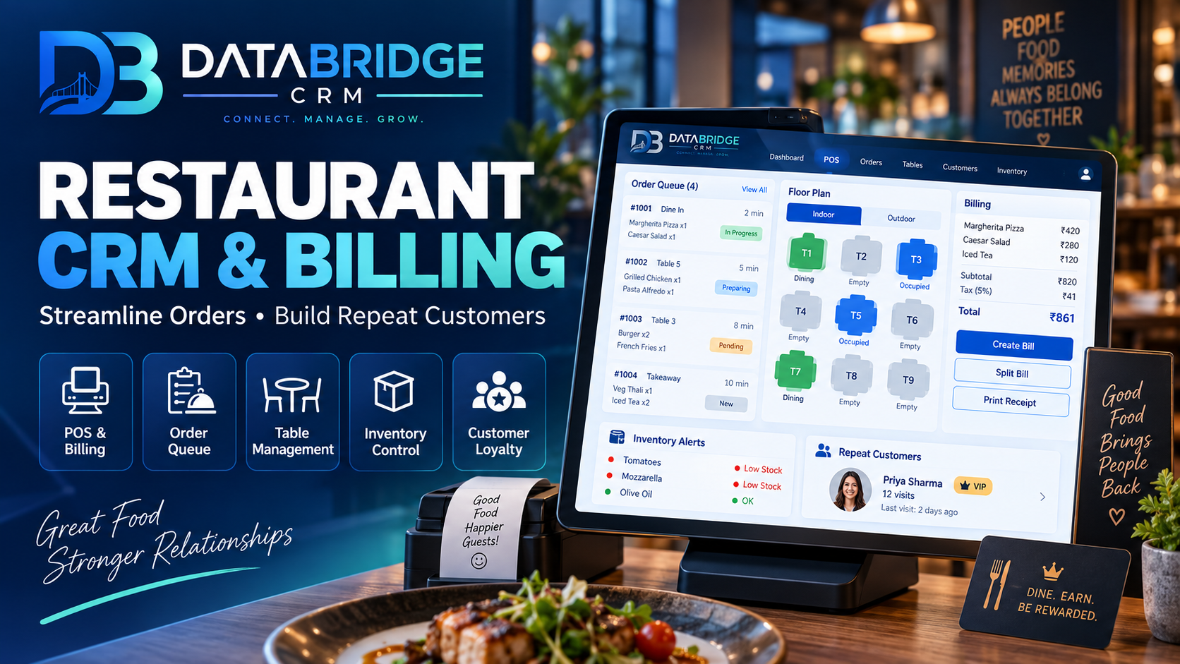 Restaurant CRM & Billing Software: How to Streamline Orders and Build Repeat Customers