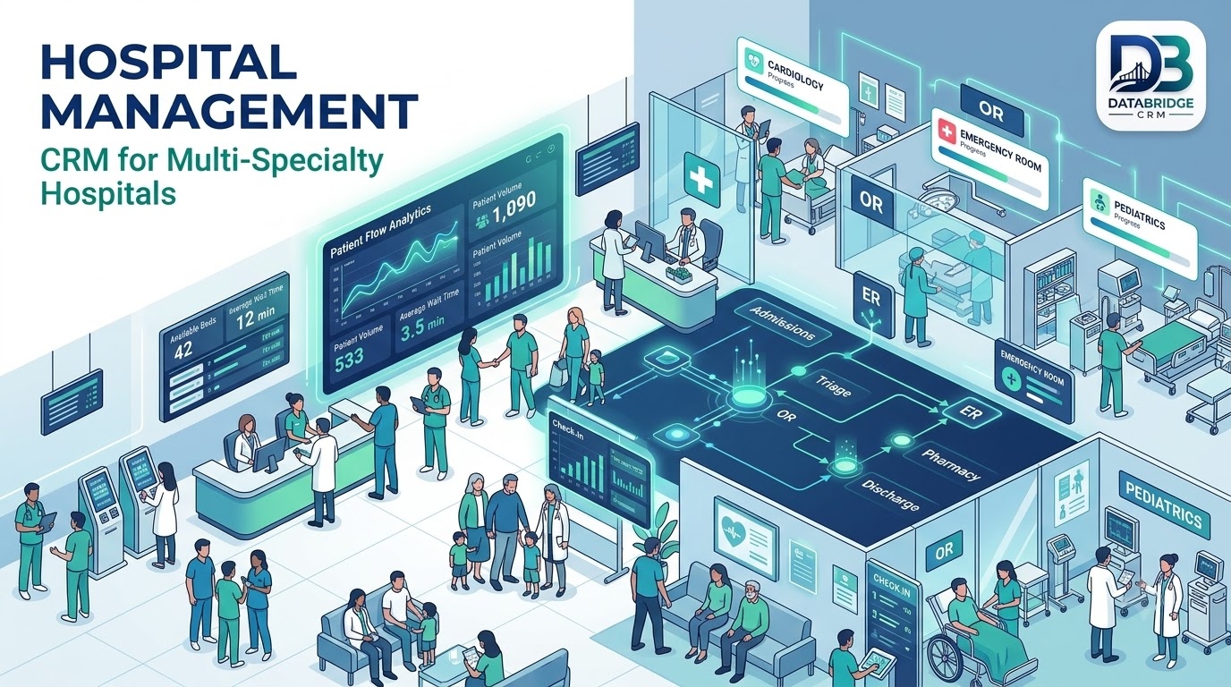 Hospital Management CRM for Multi-Specialty Hospitals: Managing Departments and Patient Flow