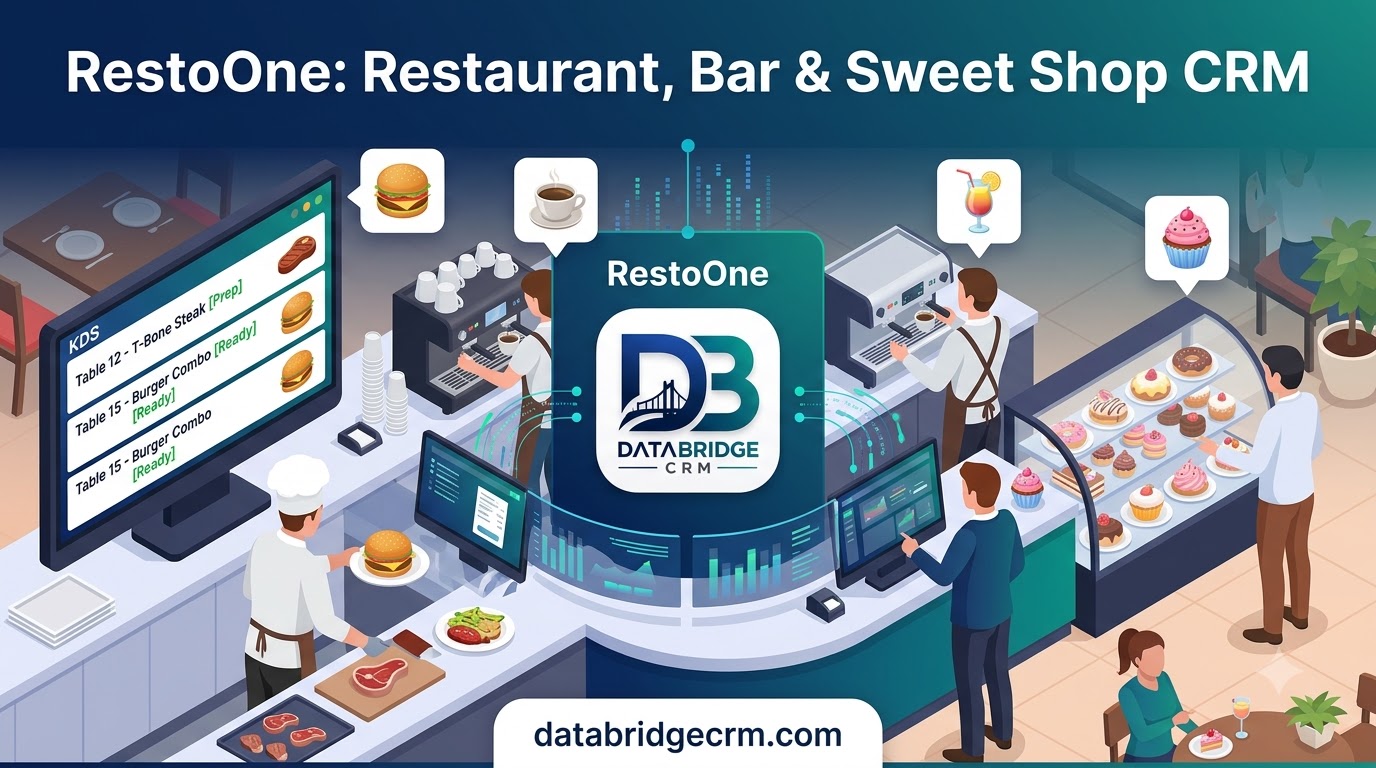 Restaurant, Bar & Sweet Shop CRM (RestoOne) — Orders, Billing and Repeat Customers