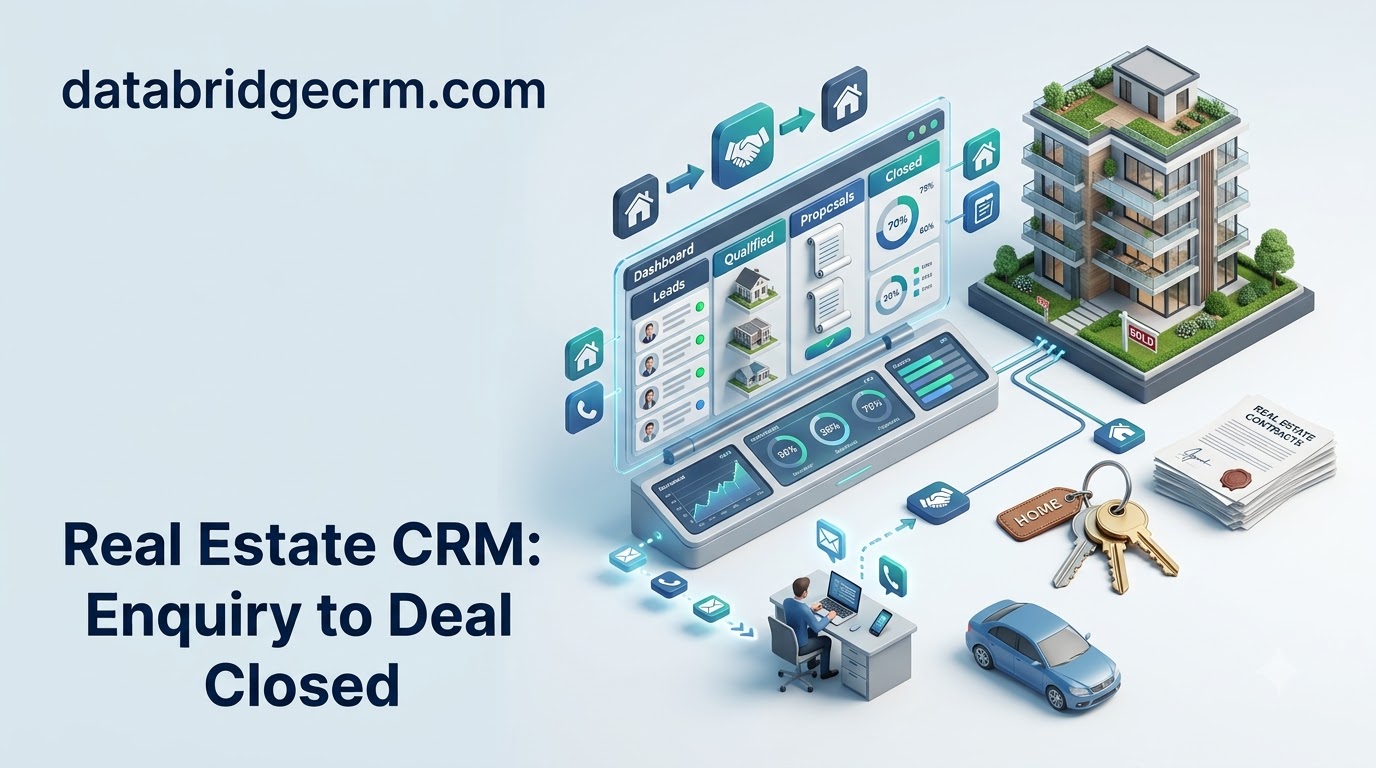 Real Estate CRM — From Enquiry to Deal Closed