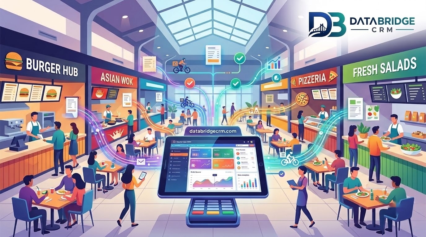 Restaurant CRM for Food Courts: Managing Multiple Counters Under One Roof