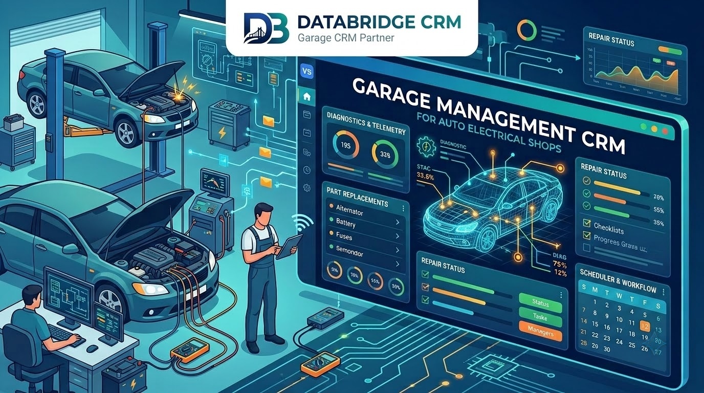 Car/Bike Garage Management CRM for Auto Electrical Shops: Managing Diagnostics and Part Replacements