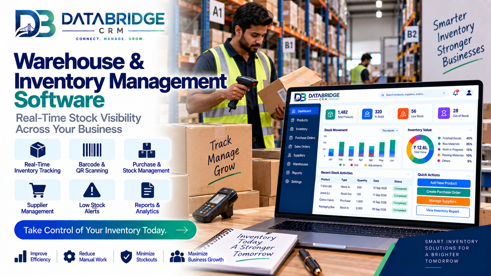 Warehouse & Inventory Management Software: Real-Time Stock Visibility Across Your Business