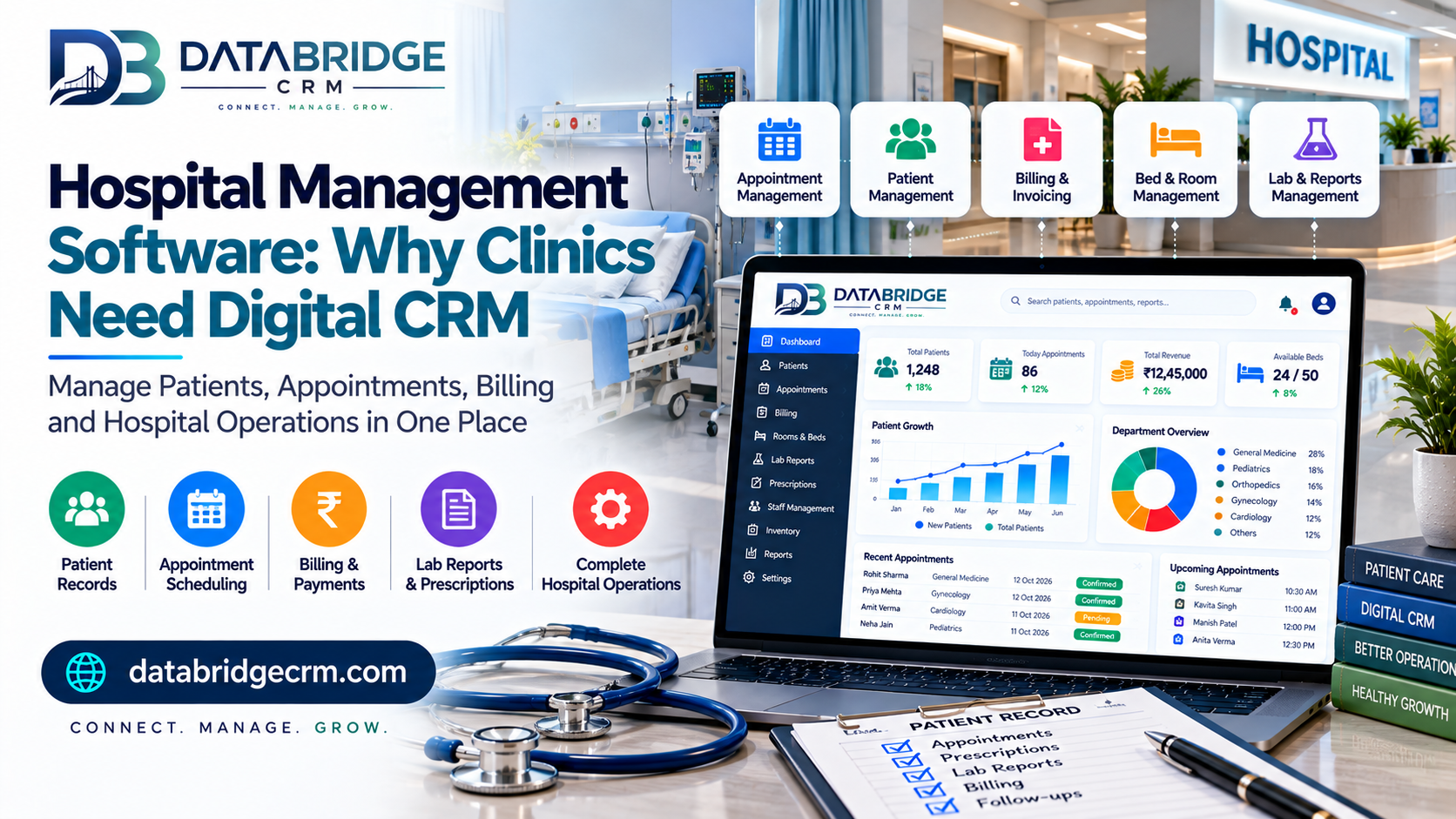 Hospital Management Software: Why Clinics Need Digital CRM