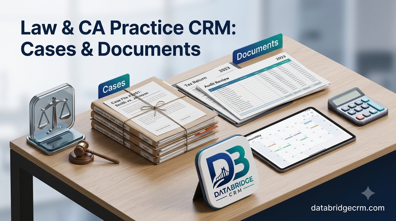 Law & CA Practice CRM (LawDesk / CADesk) — Client Cases, Documents and Deadlines