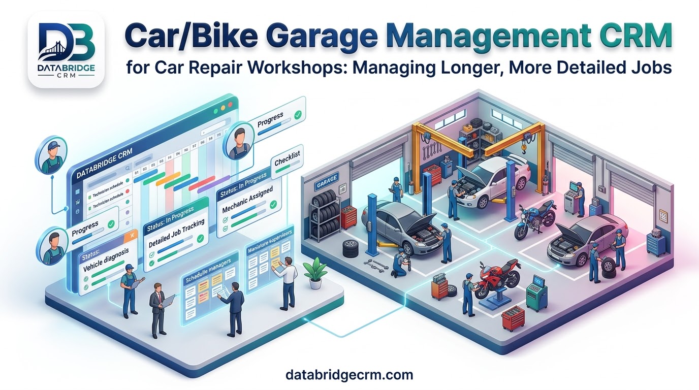 Car/Bike Garage Management CRM for Car Repair Workshops: Managing Longer, More Detailed Jobs