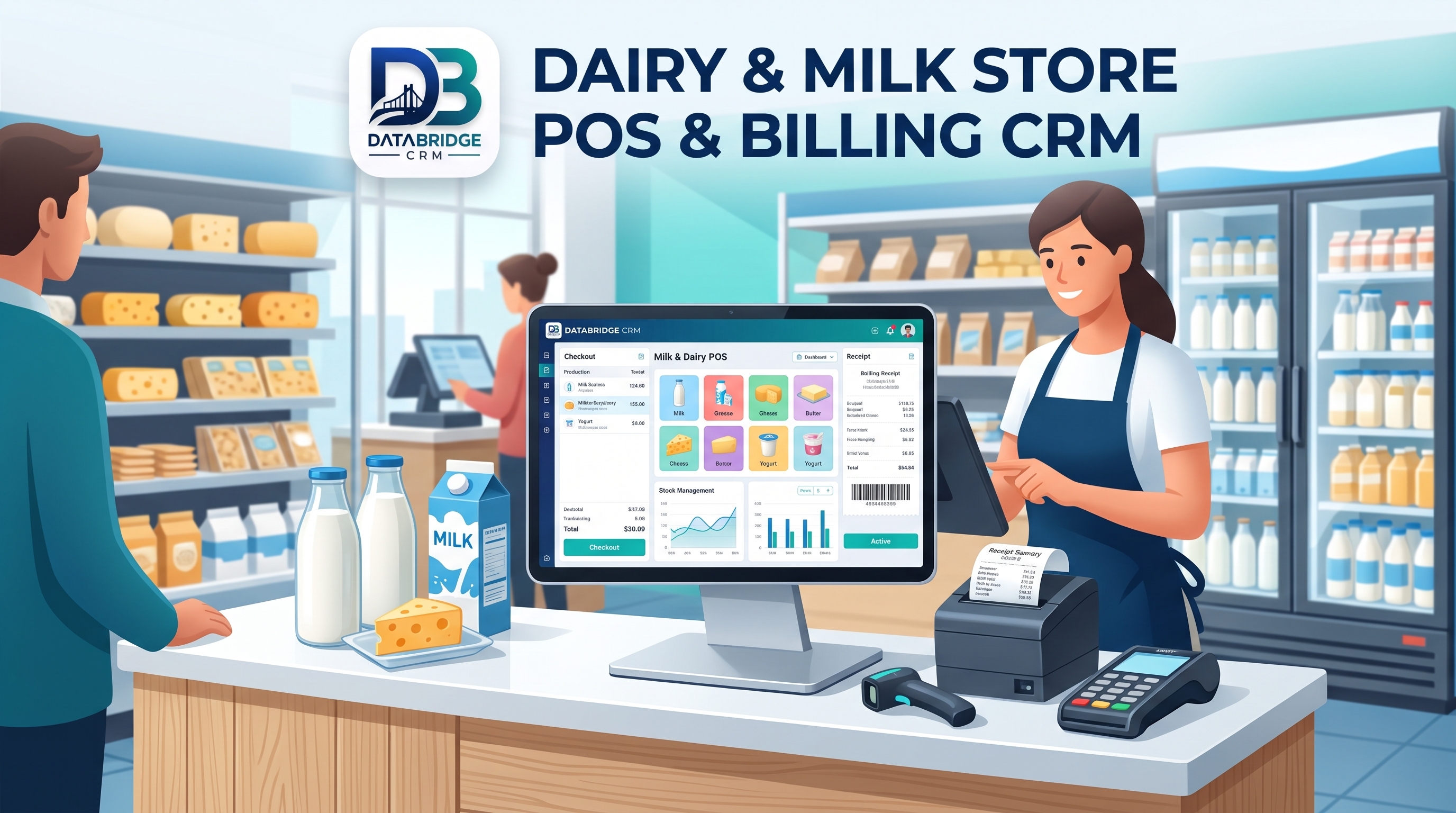 POS & Billing CRM for Dairy & Milk Product Stores: Managing Daily Stock and Subscription Orders