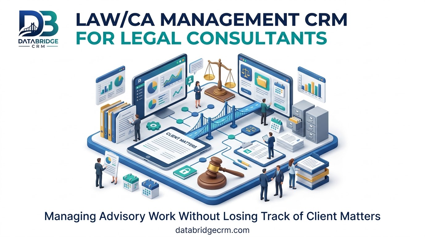 Law/CA Management CRM for Legal Consultants: Managing Advisory Work Without Losing Track of Client Matters