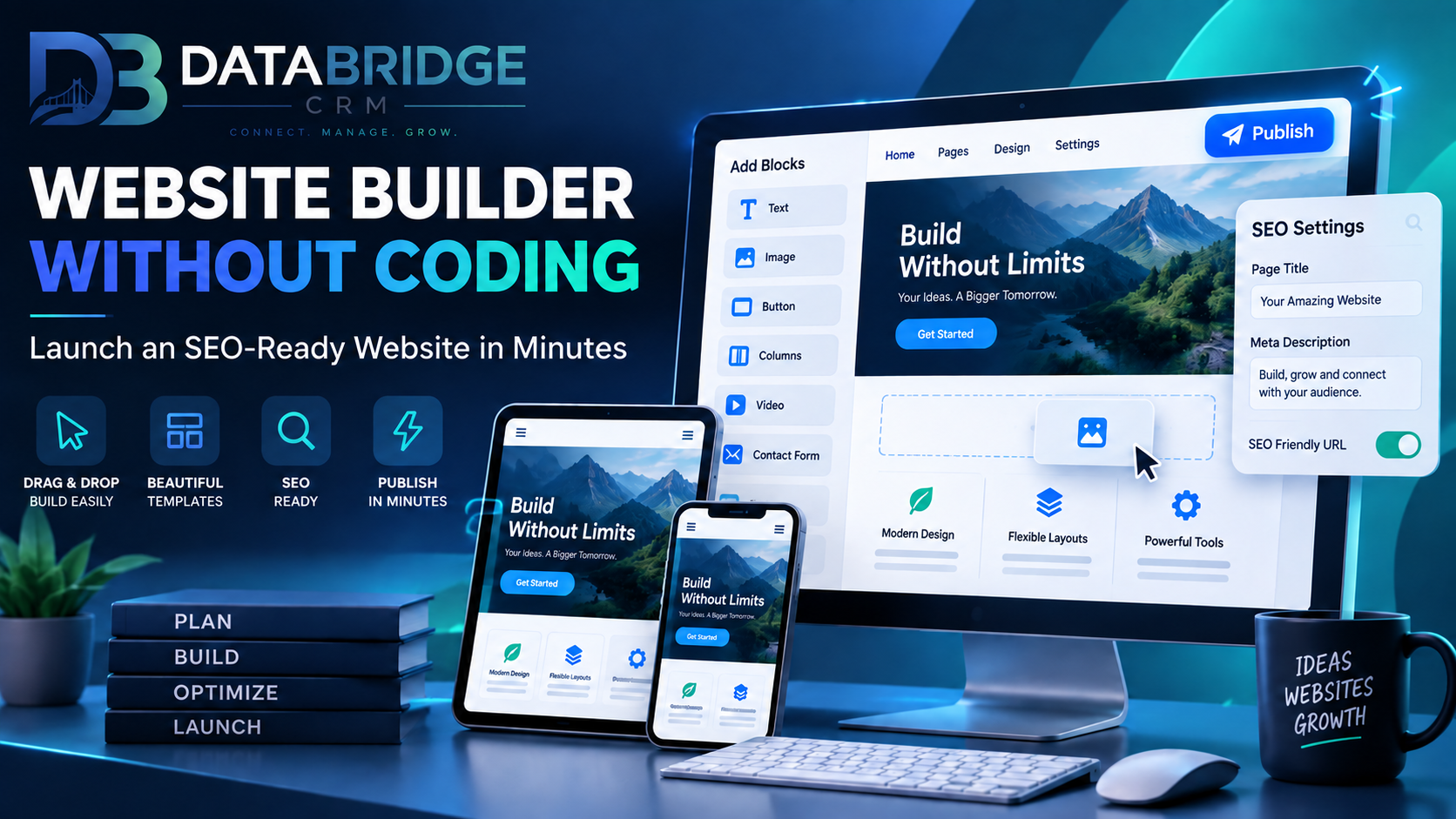 Website Builder Without Coding: Launch an SEO-Ready Website in Minutes
