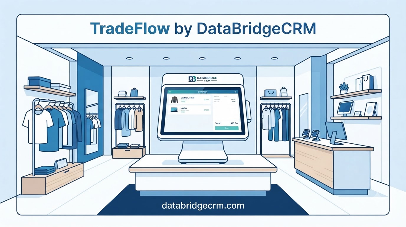 TradeFlow by DataBridgeCRM: Billing & POS Software for Clothing, Kirana, Vegetable and Electronics Stores
