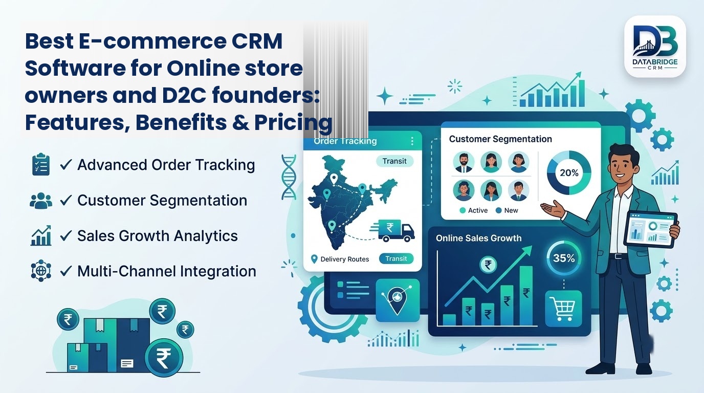 Best E-commerce CRM Software for Online store owners and D2C founders: Features, Benefits & Pricing