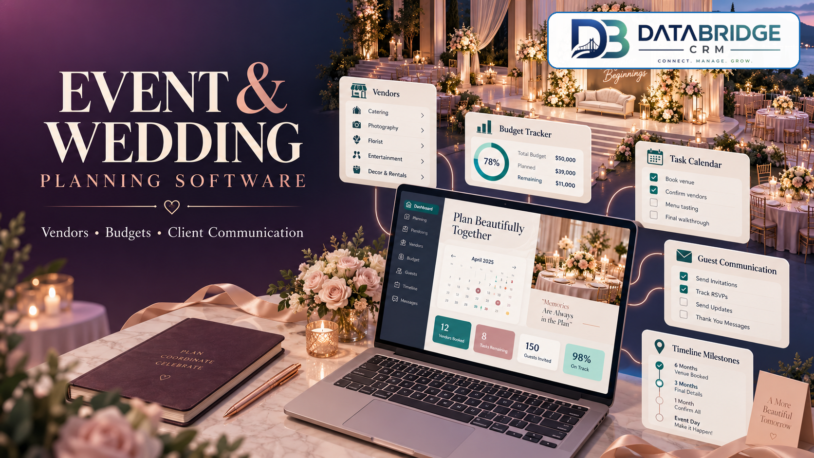 Event & Wedding Planning Management Software: Vendors, Budgets and Client Communication