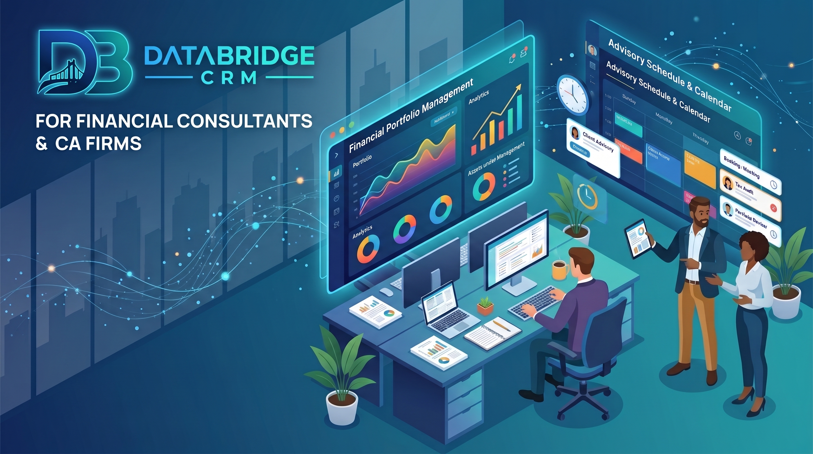 Law / C.A Management CRM for Financial Consultants: Managing Client Portfolios and Advisory Schedules