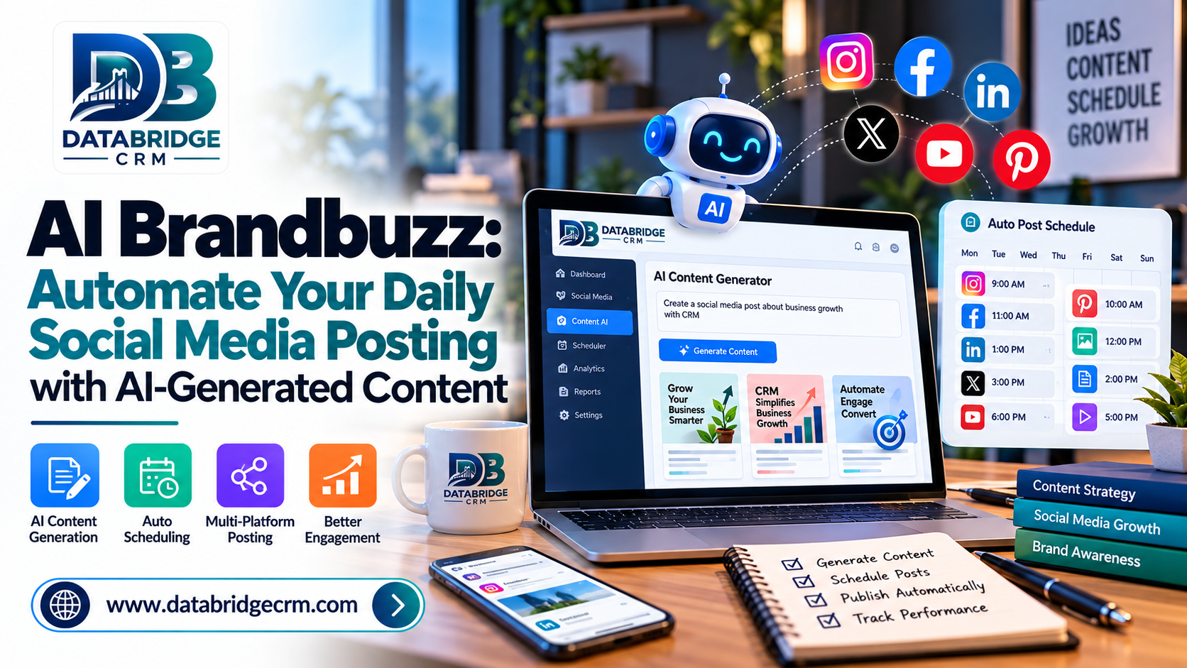 AI Brandbuzz: Automate Your Daily Social Media Posting with AI-Generated Content