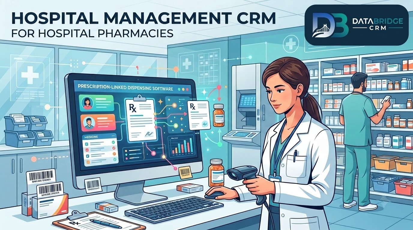 Hospital Management CRM for Hospital Pharmacies: Managing Prescription-Linked Dispensing