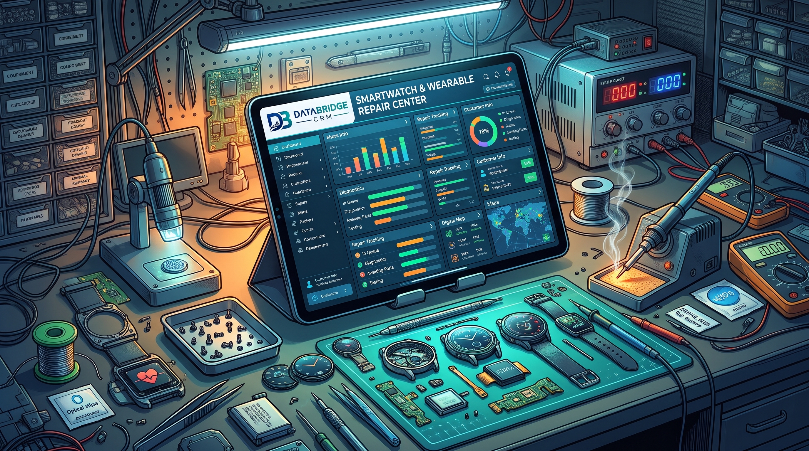 Phone/Computer Service Center CRM for Smartwatch & Wearable Repair Centers: Managing Micro-Component Repairs